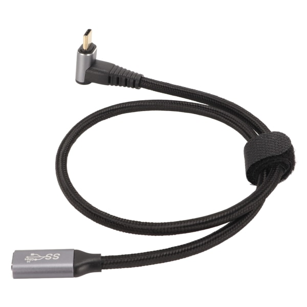 USB C 3.1 -urosliitin naarasliittimeen PD100W -pikalatauskaapeli 10 Gbps 4K 60 Hz:n taajuudella USB C -latauskaapeli Steam Deck -pelikonsoleille 50 cm/19,7 tuumaa