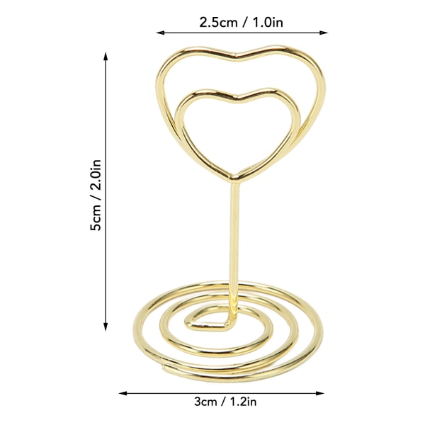 25 kpl pöytänumerotelineet Sydämen muotoinen vakaa jalusta Tukeva metallipaikkakortin pidike häihin juhliin toimistoon