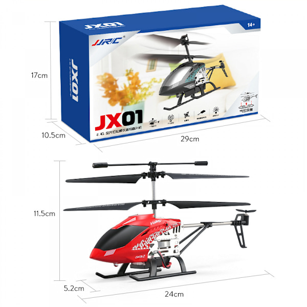 Fjärrkontrollhelikopter,  En knapp start/landning, 3,5 Ch