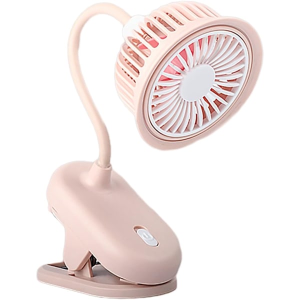 Bærbar lille clip-on ventilator 360° roterende kølig ventilator skrivebords clip ventilator mini bordventilator USB opladning ventilator clip & skrivebordsventilator til kontor soveværelse