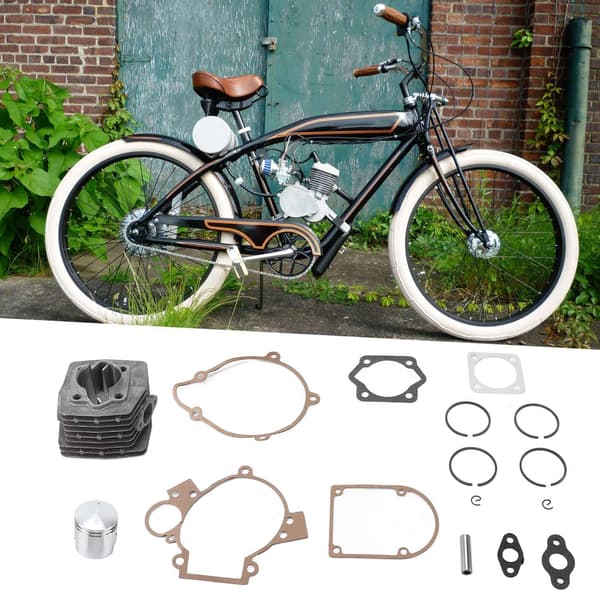 47mm Motorcylinder Kit med Kolv, Packning, Stift och Ringar för 80cc Motoriserad Cykel
