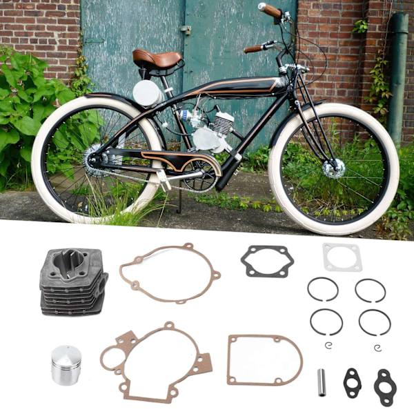 47mm Motorcylindersæt med Stempel, Pakning, Stift og Ringe til 80cc Motoriseret Cykel