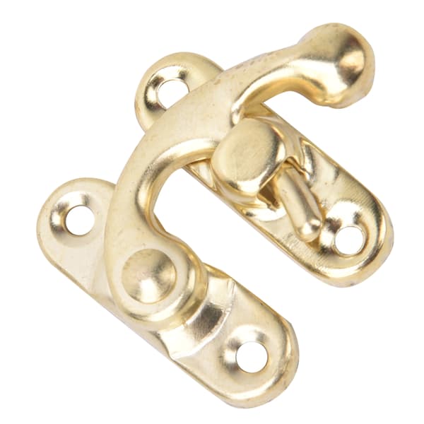 30 stk. Hasp-krog i retro-stil Jernlåskrog Hasp til smykkegaveæsker 3,2 x 2,8 cm Gul Højre låskrog Hasp