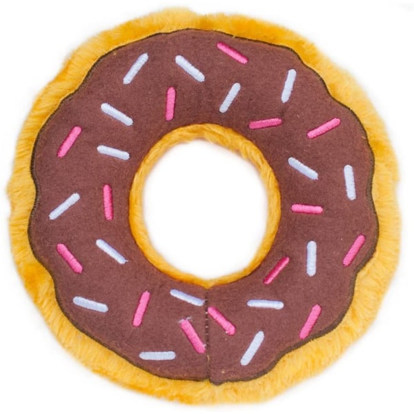 Hundleksak - Ingen stoppning, Cookie Plysch Hundleksak - Choklad, 15c
