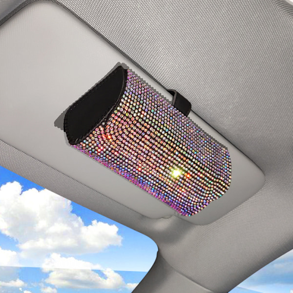 Solbrillerholder til bilens solskærm, solskærm til solbriller i bilen