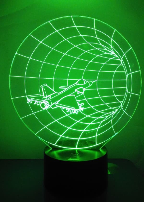 3D Natlampe LED Illusionslampe Sengelampe Bordlampe, AT