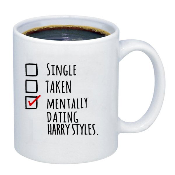 Harry Styles Kaffeemug Frühstücksbecher Lustige Kaffeetasse 11 Unzen Inspirierende A