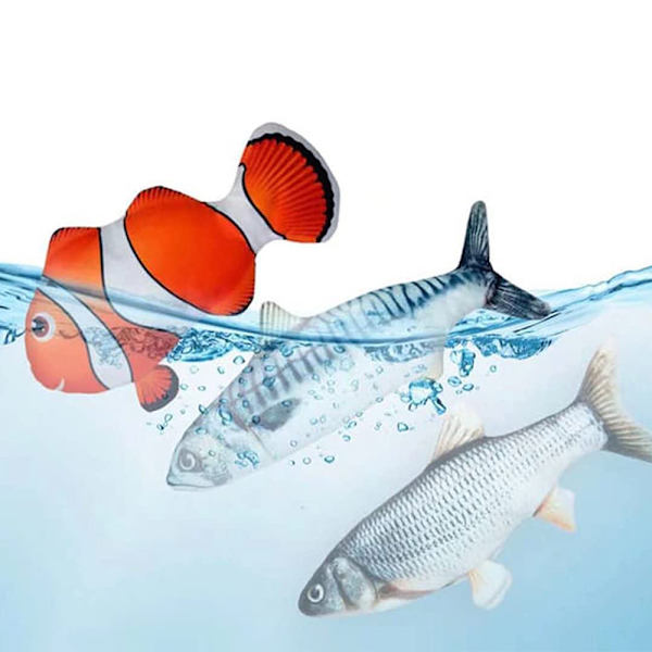 Dotpet Flopping Fish 26,6 cm, Uppgraderad för 2022, Moving Cat K