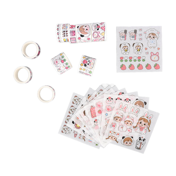 Washi-teippi DIY-koristelu Läpinäkyvä tulostus Toistuvasti liitä Ei leikkausta Washi-teippisarja94044 Makeiset Licorne