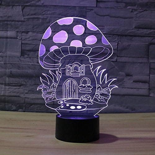3D Illusion Jesus Kors Natlampe, 7 Farver Gradvis C