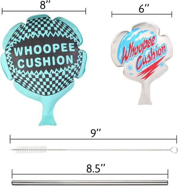 3-pack Whoopee-kuddar 6 och 8 tum roliga leksaker