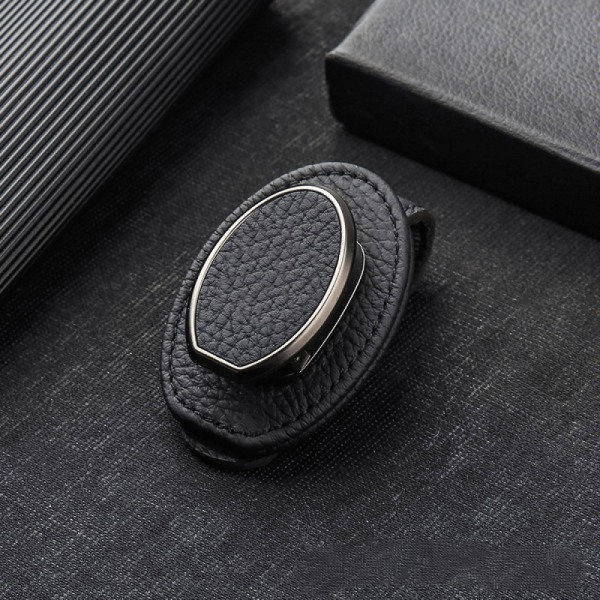 Holder for Car Universal Car Visor Sunglasses Holder Clip Premium Leather Car Sunglass Holder Adsorption Sunglasses Holder Clip