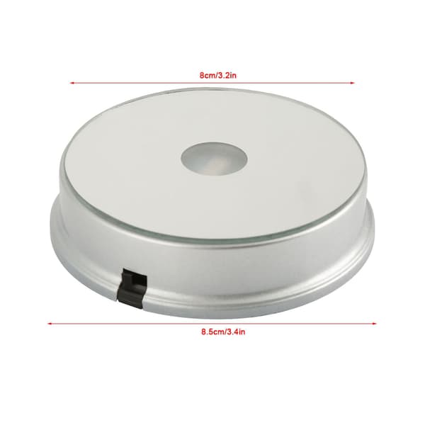 Färgglad LED-ljuskristalldisplaystativbas type 1