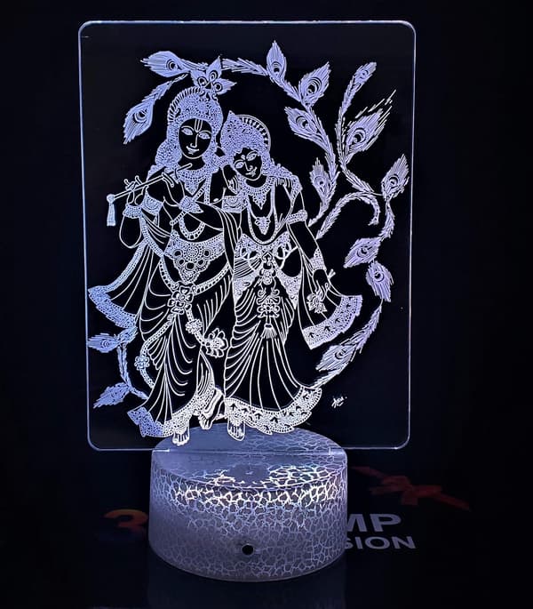 3D Illusion Nattlampa Lord Hanuman Staty Bästa Present Idé D