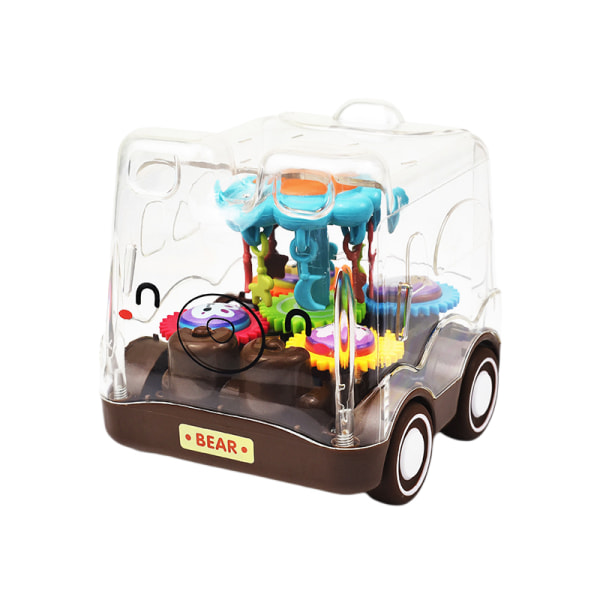 Transparent leksaksbil för småbarn – se genom bil, Mechani