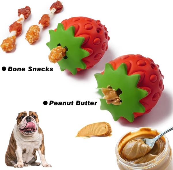Hunde Puzzle Legetøj Gummi Hunde Tyggesager Godbid Foderautomat T