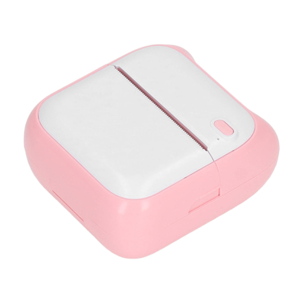 Termisk printer Bluetooth direkte forbindelse USB opladning 203DPI 1000mAh bærbar mini billedprinter med pink printpapir