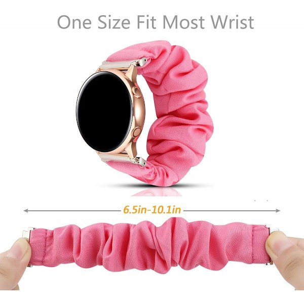 Scrunchie Armbånds Udskiftning til Galaxy Watch 42mm/Gear S2 Classic/Gear Sport Smartwatches Kompatibel med Samsung Galaxy Watch Active/Active2