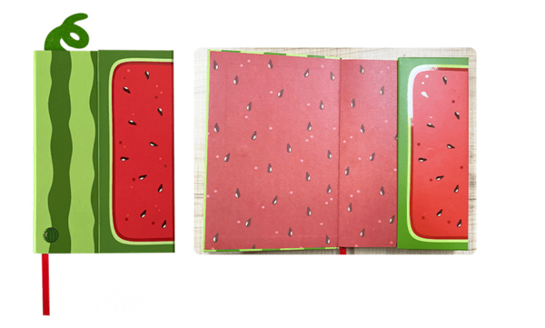 Frukt Journal Notatbok Med Magnetisk Klafflukking, Klassisk
