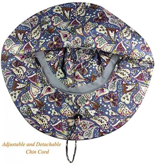 Solhatt for kvinner Sommer UPF 50+ UV-beskyttelse Strandhatt Sammenleggbar