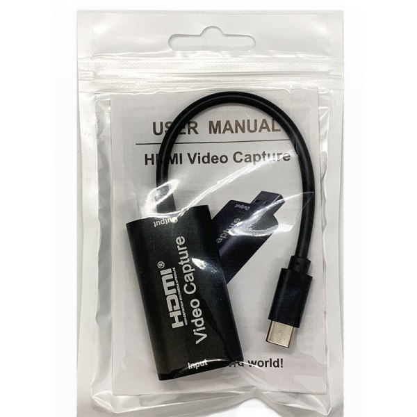 Type-C Capture Card PS4 Mini Computer Stick Overvågning Hovedkamera Topboks Forbundet til OTG Android Mobiltelefon Display