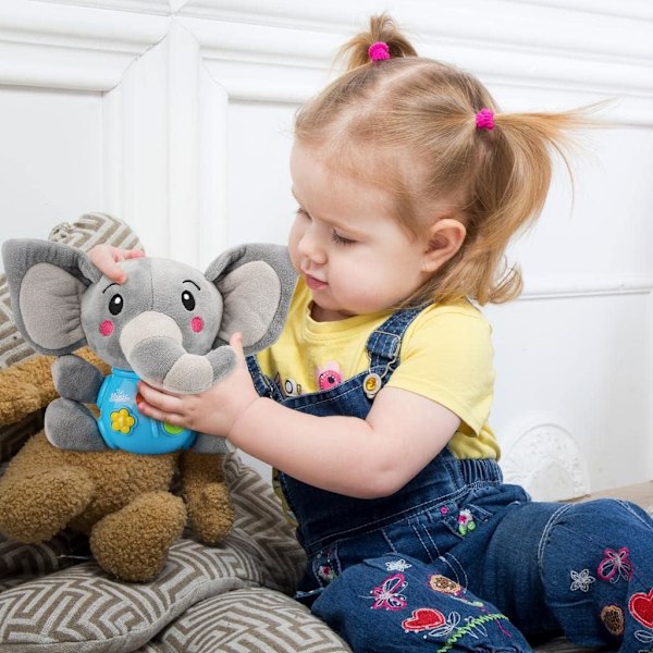 Lasten lelut Musiikkilelut Plussinen Elefantti Vauvan lelut Täytetty eläin Poikien lelut, Yllätysjoulu, Loma- ja syntymäpäivälahjat lapsille pojille ja tytöille Elephants