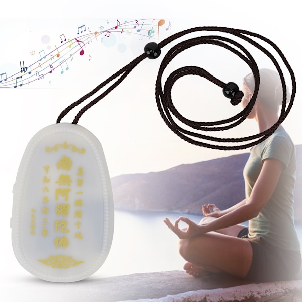 22 i 1 Buddha Song Player Mini Uppladdningsbar Buddhistisk Sångspelare Vit