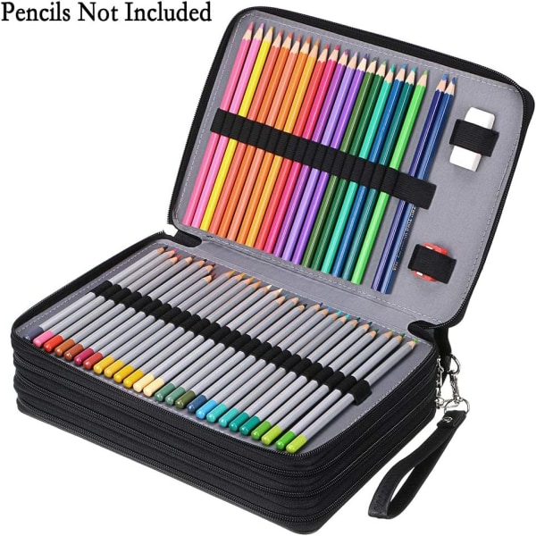 200 fack färgad pennfodral - Deluxe PU läder pennfodral G