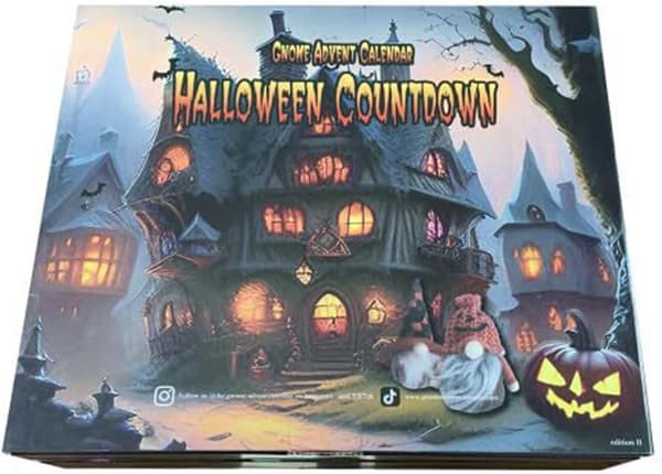 2025 Halloween Nisse Adventskalender 31-dagers nedtelling med samleobjekter Nissedukker Gaver til gutter, jenter og voksne