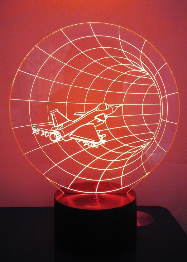 3D Natlampe LED Illusionslampe Sengelampe Bordlampe, AT