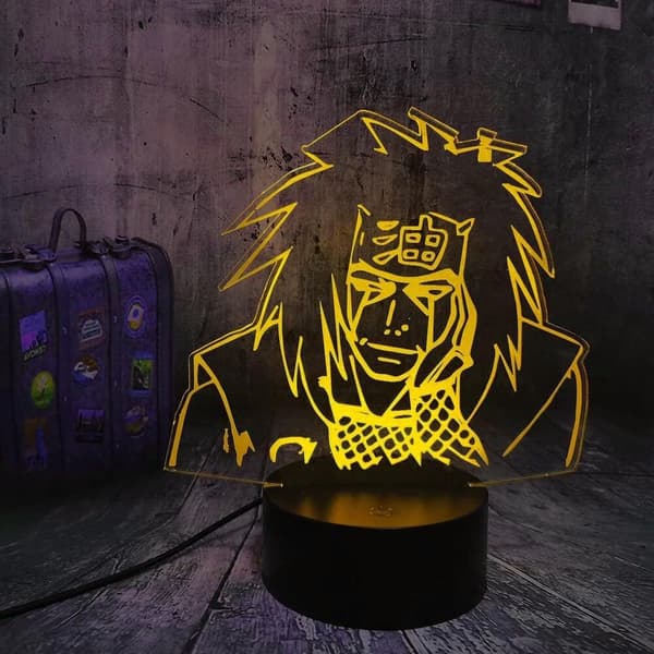 Fødselsdagsdekorationer, Naruto ting gaver, 3D Illusionslampe Ani
