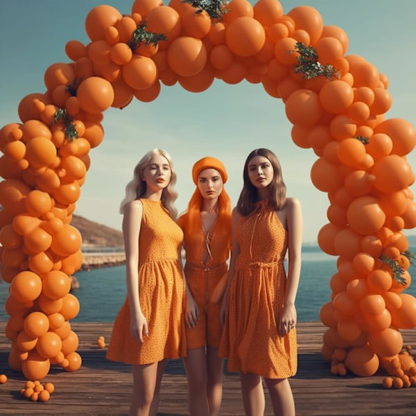 130 stk. orange balloner i forskellige størrelser 18\" 12\" 10\" 5\" ballonbue guirlande sæt perfekt til fødselsdagsfest, dimission, babyshower, bryllup, ferie Orange