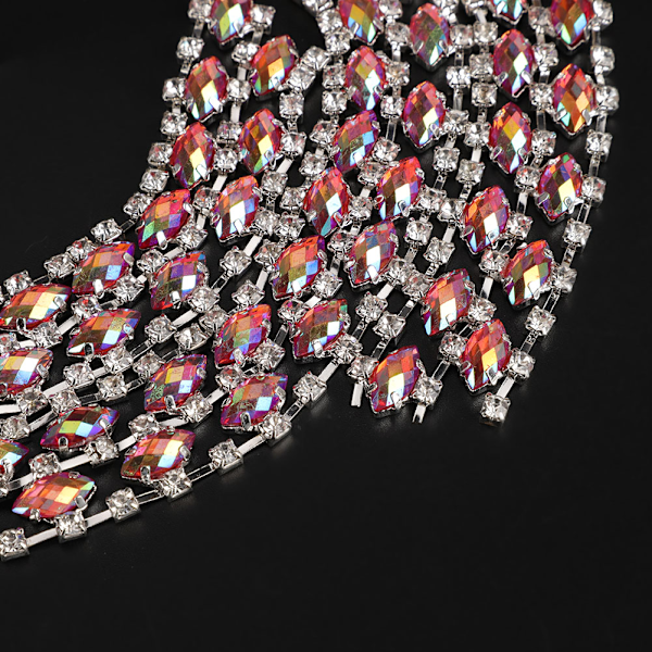 DIY Imitert Diamant Mesh Wrap Rull Krystall Rhinestones Bånd Bryllupsdekor