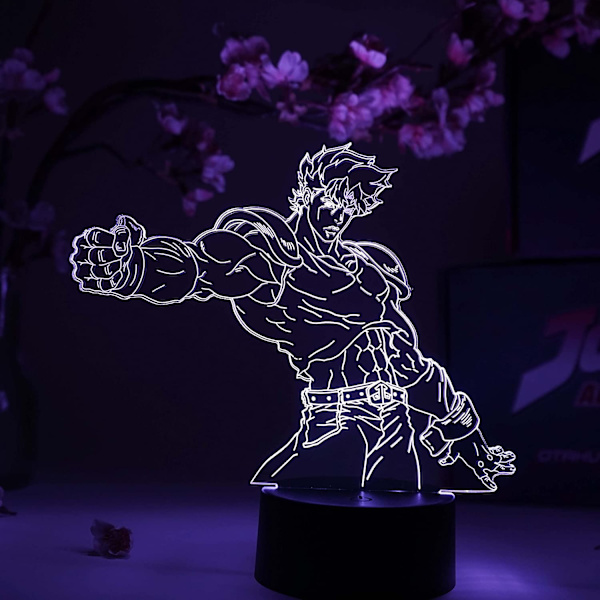 Jonathan Joestar Otaku Lampe – JoJo's Bizarre Adventure – Anime Lampe Figur Natlampe, 16 Farver RGB LED