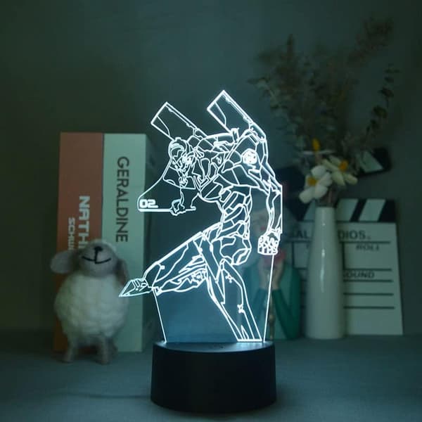 CLYARTPSAnime Evangelion 3D LED Lampe EVA-01 Test Type Figur