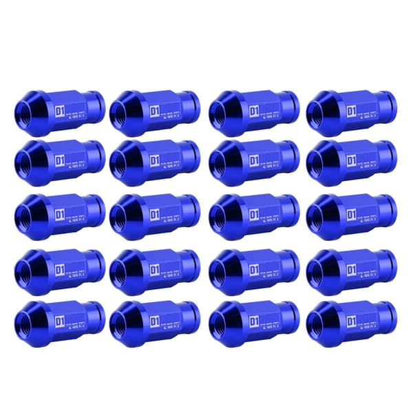 Bilskruv Racing Hjul Aluminium Mutter M12X1.5 (Blå)