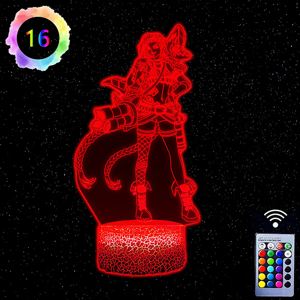 Födelsedagsdekorationer, Jinx Arcane-gåvor till flickor, 3D-illusion