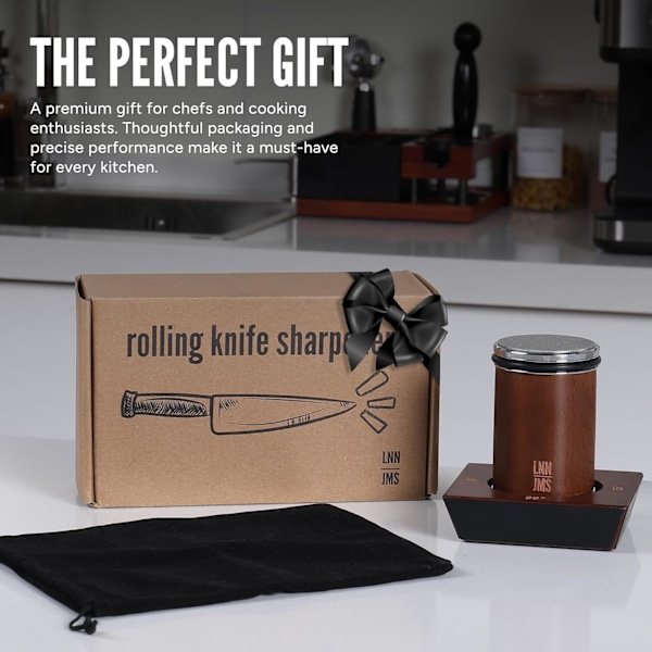 Knlfe Sliper Kit og Sort Støvpose for Oppbevaring, Presis Sliping, Magnetisk Base med 15°, 18°, 20°, 22° Vinkler, Høykvalitets Magneter