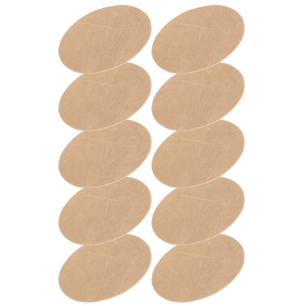 5 par jernlapper lim oval erme albue reparasjon DIY dekorasjon klær klistremerkerKhaki