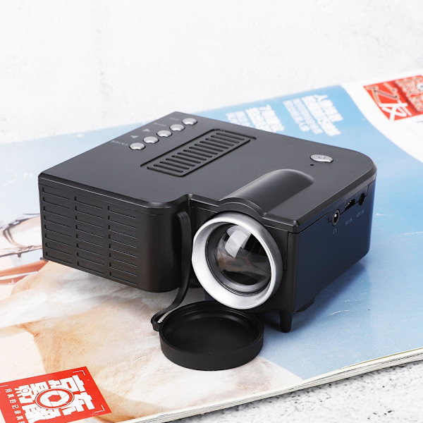 UC28B Micro LED-projektor 1080P  Bærbar husholdningsprojektor 500Lumens 5V 2AAU-plugg 110~240V