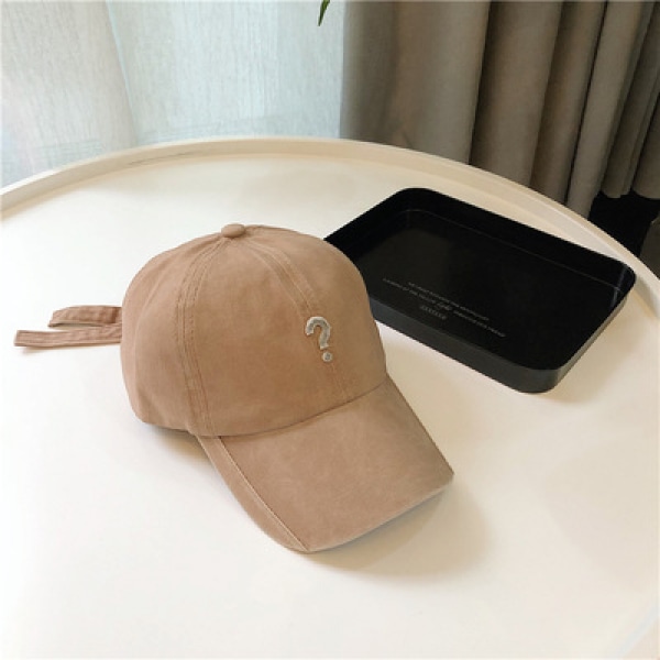 Hatt Dam Frågetecken Enkel Broderi Retro Sommar Shad Khaki