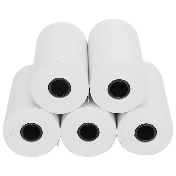 5 rullar termiskt kvittopapper rulle termiskt papper för kontorsmaskin liten skrivare