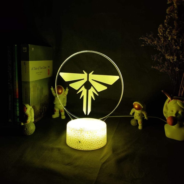 3D Luminous Signage Game The Last of Us Nattlampa för Skrivbord