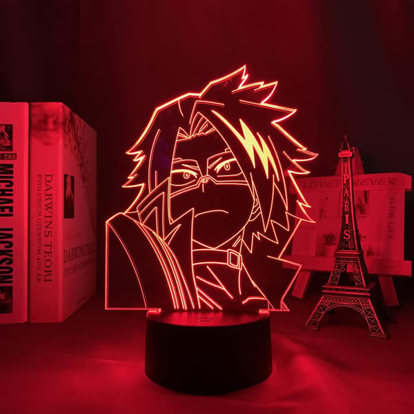 Natlampe 3D LED Illusion Lampe Denki Kaminari 3D Lampe Anim