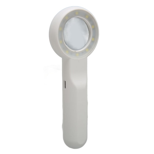 Handhållen förstoringsglas 11X Touch Button Uppladdningsbar 3 Grader LED Ljusförstorare för Nära Arbete och Läsning Böcker