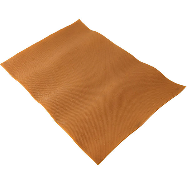 Slitstark halkfri skosula i kohud för kvinnor och män, 38,7 cm x 53,5 cm x 2 mm (gul)