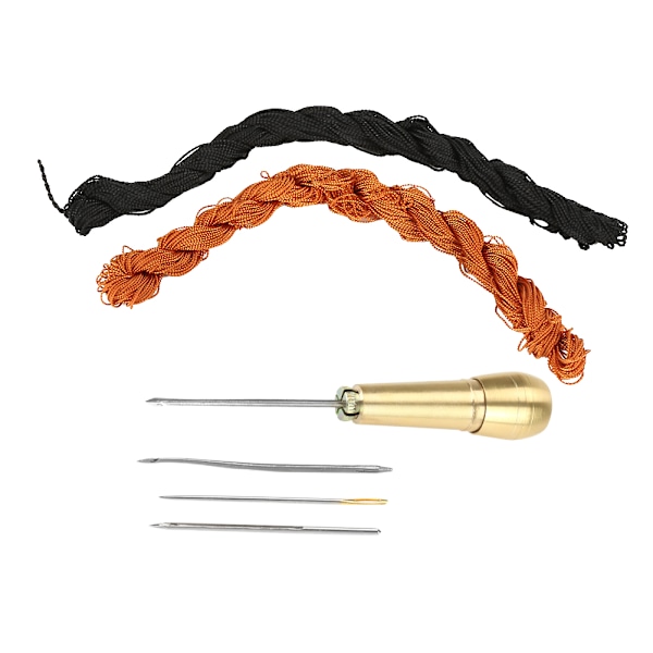 18m Sorte Brune Linjer Tråde til DIY Sko Reparation med Krog Nåle Sy Syl Kit