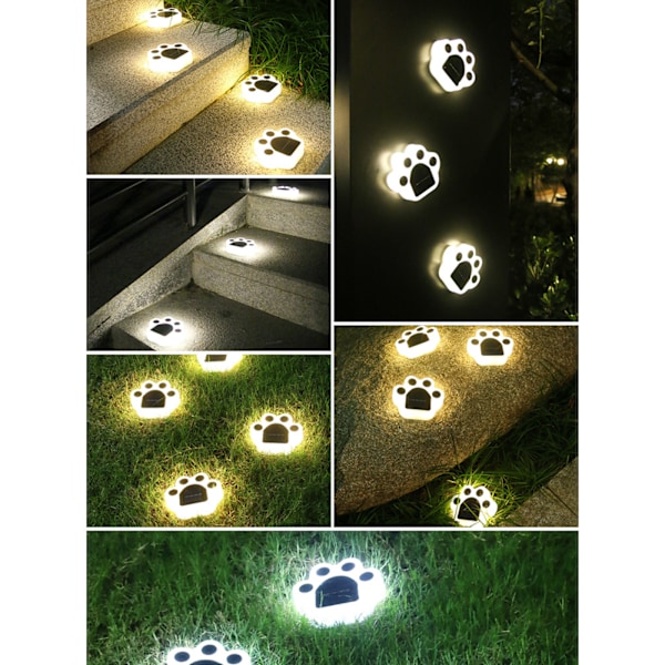 2 stk. solcelle bakkenlys, vanntette solcelle hagelys, U Warm light