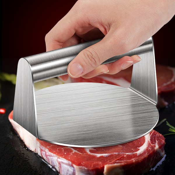 Rostfri hamburgare press, hamburgare smasher, grillpress perfekt för platt topp griddle