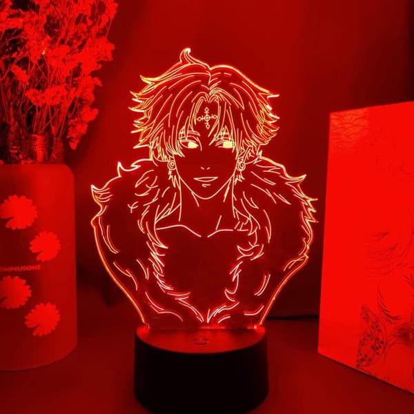 3D Nattlys 7 Farger Endrende LED Bordlampe CHROLLO LUCI